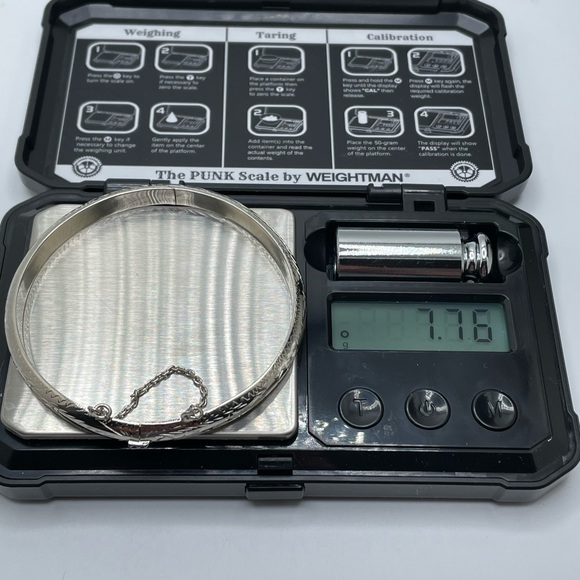 Sterling Hinge Bracelet! 7.76 Grams - Picture 4 of 5